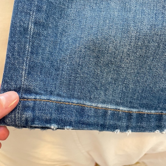 J. Crew Denim Button-Up Mini/Midi Skirt- Size 27 - Picture 3 of 9